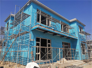 海淀區(qū)別墅外墻擠塑板保溫裝飾施工案例